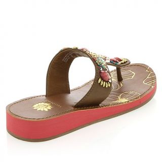 Yellow Box® "Kabuki" Embellished Thong Sandal