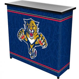 NHL Officially Licensed 2 Shelf Portable Bar with Case   Florida Panthers
