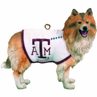 NCAA Texas A&M Aggies Reveille Mascot Ornament Texas A&M  Sports Fan Hanging Ornaments  Sports & Outdoors