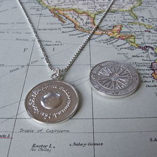 silver travel necklace by tales from the earth
