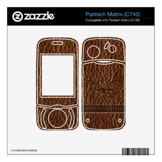 Leather Look Butterfly Pantech Matrix Skins