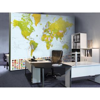 Brewster Home Fashions Ideal Decor Map Of The World Large Wall Mural