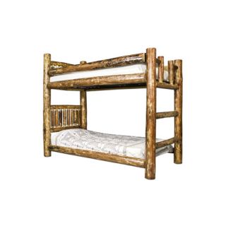 Glacier Country Twin over Twin Bunk Bed with Built In Ladder