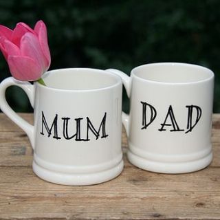 'mummy' or 'daddy' mug by sweet william designs