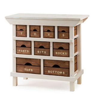 personalised nine crate drawer island by great little crate company