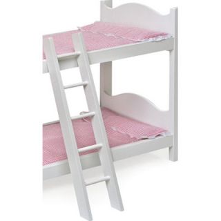 Badger Basket Bunk Beds with Ladder and Storage Armoire for 20 Dolls