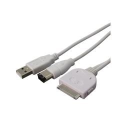 Eforcity 2.0 USB Firewire 2 in 1 Cable for iPhone/3G 8GB Other Cell Phone Accessories