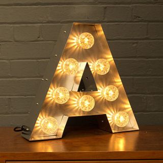 light up marquee bulb letters a to z by goodwin & goodwin