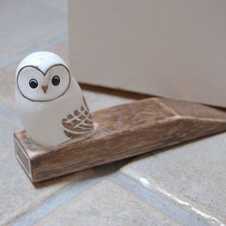 owl door wedge by velvet brown