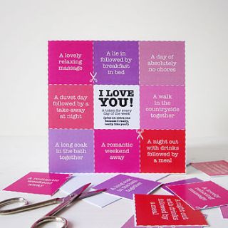 i love you tokens card by mrs l cards