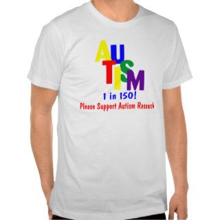 Autism 1 in 150 Support Autism Research T Shirt