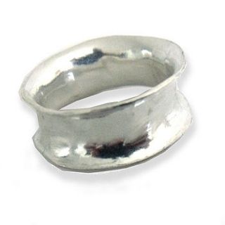 anticlastic sterling silver ring by catherine marche jewellery