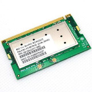 Broadcom BCM43222 4322 mini PCI 802.11a/b/g/n A241 431801R 02 Dual Band Wifi Wireless Card 300Mbps Computers & Accessories