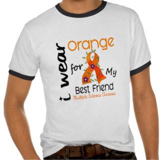 I Wear Orange 43 Best Friend MS Multiple Sclerosis T shirts