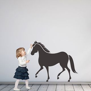 horse wall sticker decal by snuggledust studios