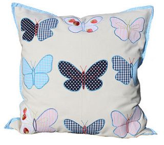 butterfly cushion by lime tree interiors