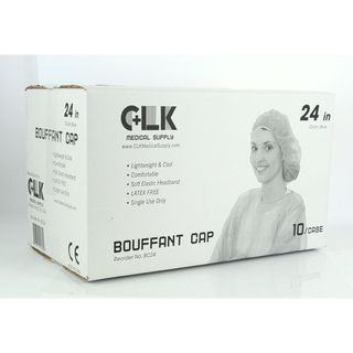 Blue Bouffant 21 inch/24 inch Caps (Case of 1000) CLK Protective Apparel