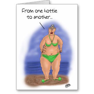 Funny Birthday Cards One hottie to another