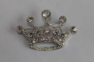 jubilee crown diamante brooch by diamond affair