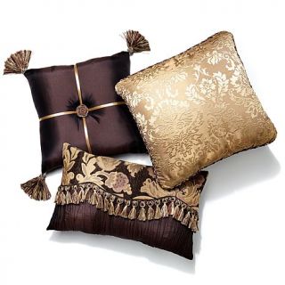 Highgate Manor Royal Brocade Decorative 3 piece Pillow Set