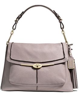COACH MADISON PINNACLE LARGE SHOULDER FLAP IN TEXTURED LEATHER   COACH   Handbags & Accessories