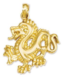 14k Gold Charm, Small Dragon Charm   Jewelry & Watches