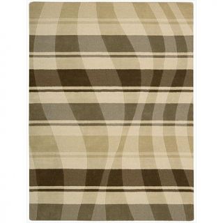 Elements Stripes and Waves Wool Area Rug