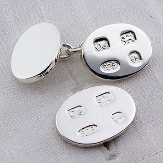 hallmark silver cufflinks by english cufflinks