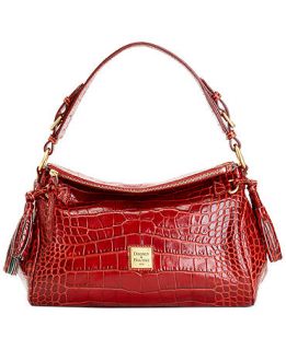 Dooney & Bourke Crocofino Medium Zip Hobo   Handbags & Accessories