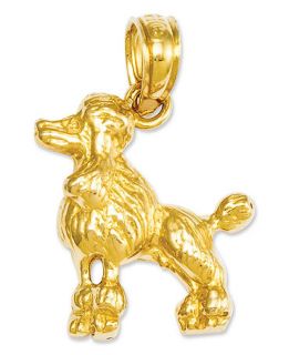 14k Gold Charm, Poodle Dog Charm   Jewelry & Watches