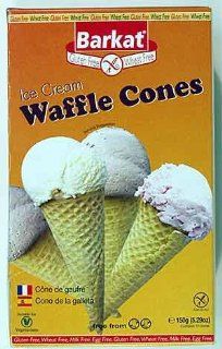 Barkat Waffle Gluten Free Ice Cream Cones  Breakfast Snack Bars  Grocery & Gourmet Food