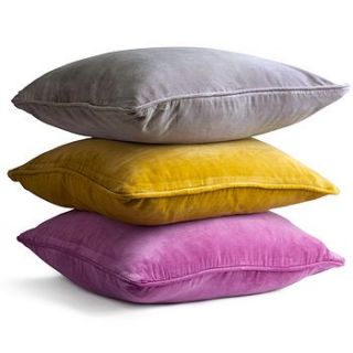 velvet square cushion by home address