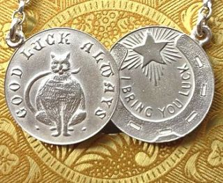 double coin necklace by becca jewellery