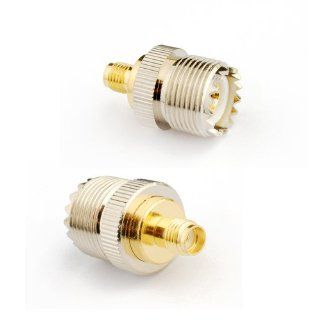 2pcs RF coaxial coax adapter SMA female to UHF female SO 239 SO239 Computers & Accessories
