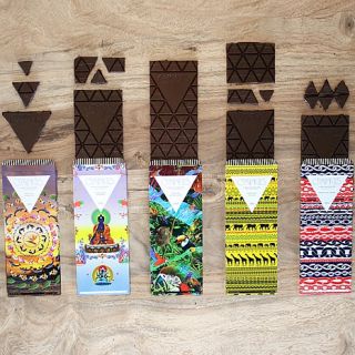 Compartés Chocolatier Luxury Chocolate Bar 5 piece Gift Set   Dark