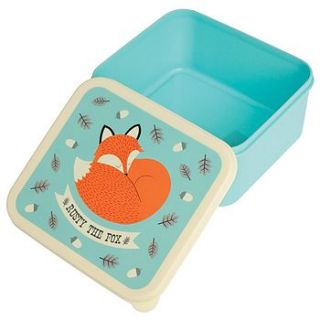 rusty the fox lunchbox by little ella james