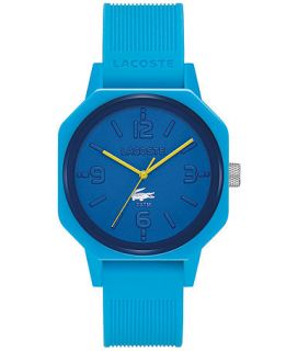 Lacoste Watch, Mens 80th Anniversary Blue Silicone Strap 42mm 2010690   Watches   Jewelry & Watches