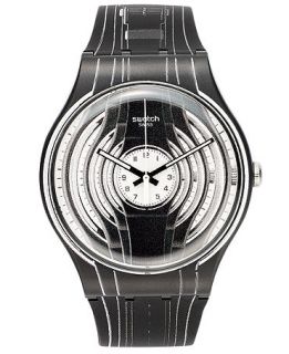 Swatch Unisex Swiss Success Way Black Silicone Strap Watch 41mm SUOB106   Watches   Jewelry & Watches