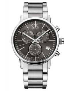 Calvin Klein Watch, Mens Swiss City Stainless Steel Bracelet 43mm K2G21161   Watches   Jewelry & Watches