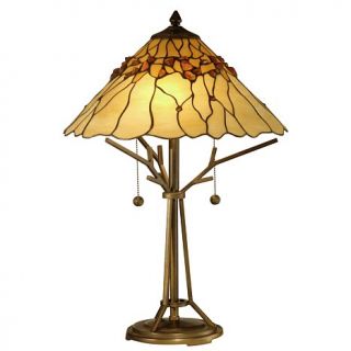 Dale Tiffany Branch Base Desk and Table Lamp