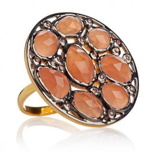 Rarities Fine Jewelry with Carol Brodie Peach Moonstone and Champagne Zircon V