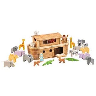 bamboo noah's ark keepsake toy by knot toys