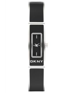 DKNY Watch, Womens White Enamel and Stainless Steel Bangle Bracelet 33x13mm NY8761   Watches   Jewelry & Watches
