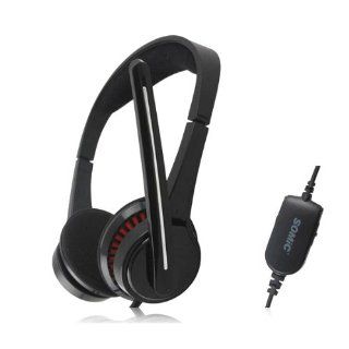 Somic PC503 Stereo Gaming Headband Headphone Headset with Microphone (Black) Computers & Accessories