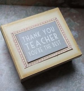 'thank you teacher' gift box by posh totty designs interiors
