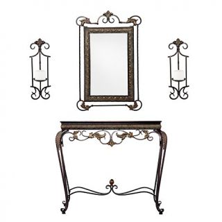 Kimberly Console/Mirror/Sconce Pair   4 Piece Set