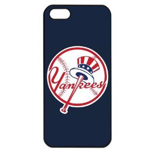 MLB Major League Baseball New York Yankees Apple iPhone 5 TPU Soft Black or White case (Black) Cell Phones & Accessories