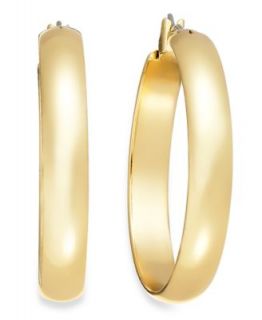 Charter Club Gold Tone Large Hoop Earrings   Fashion Jewelry   Jewelry & Watches