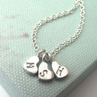 personalised little love heart necklace by zelda wong