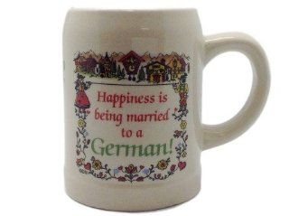 Ceramic "Happiness Married To A German" Coffee Mug Kitchen & Dining